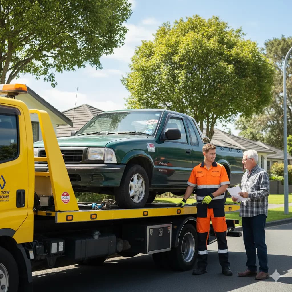Customer selling vehicle to local licensed team