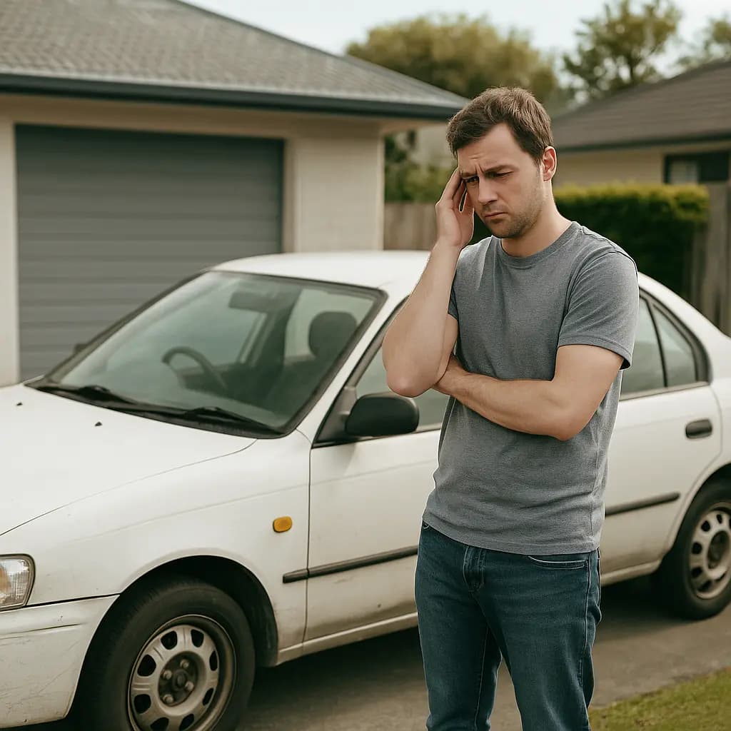 Vehicle owner discussing a cash offer